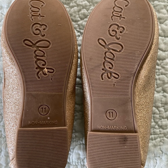 Cat and Jack Gold Glitter Flats - Picture 4 of 4